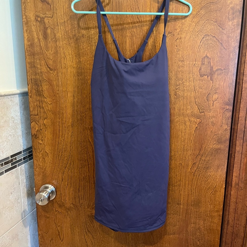 HALARA Deep Blue Fabric Science Dress